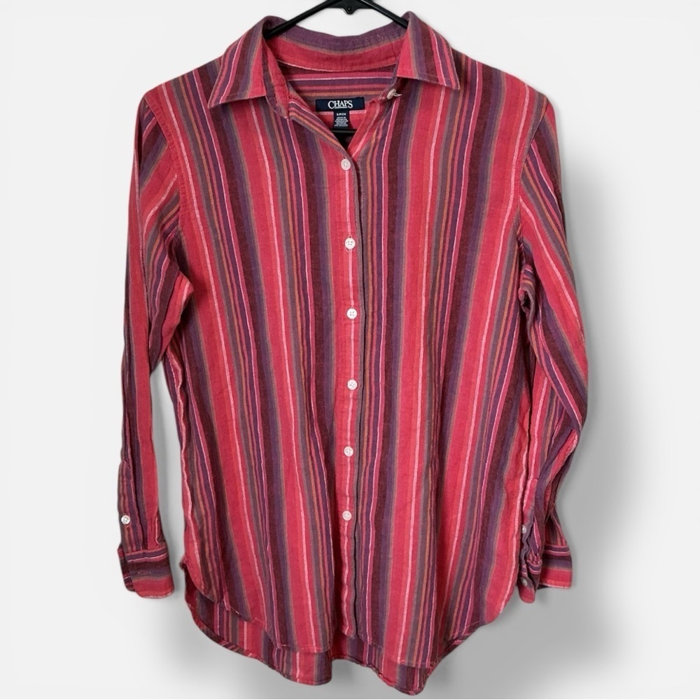 🍒Chaps Dusty Lane Striped Shirt